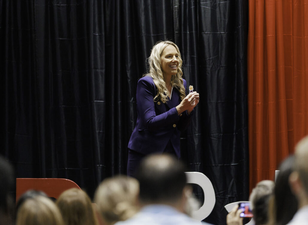 Dr. Gina Anderson presents her TEDx talk in Raleigh.