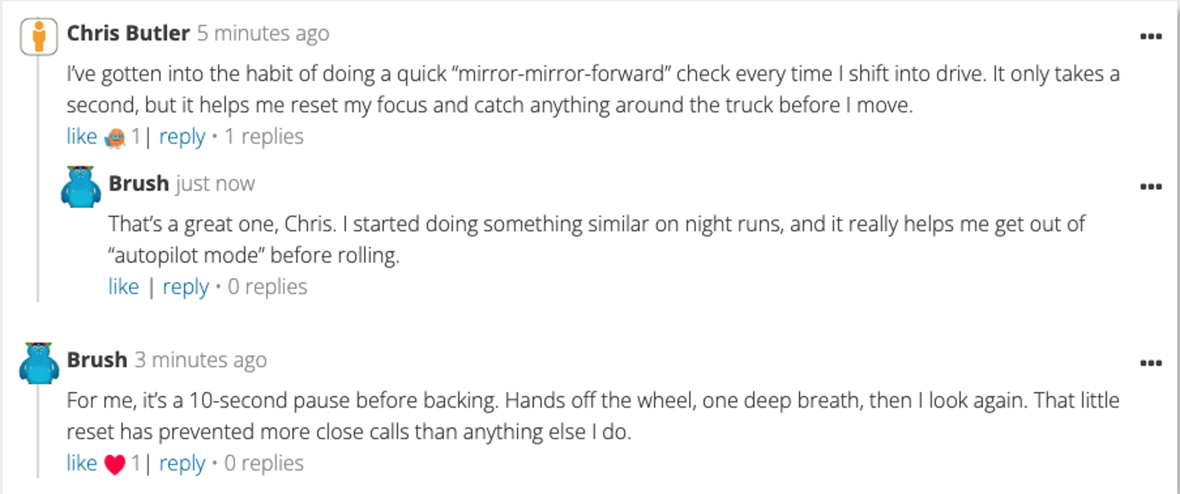Luma Discussion Board on mobile phone screen