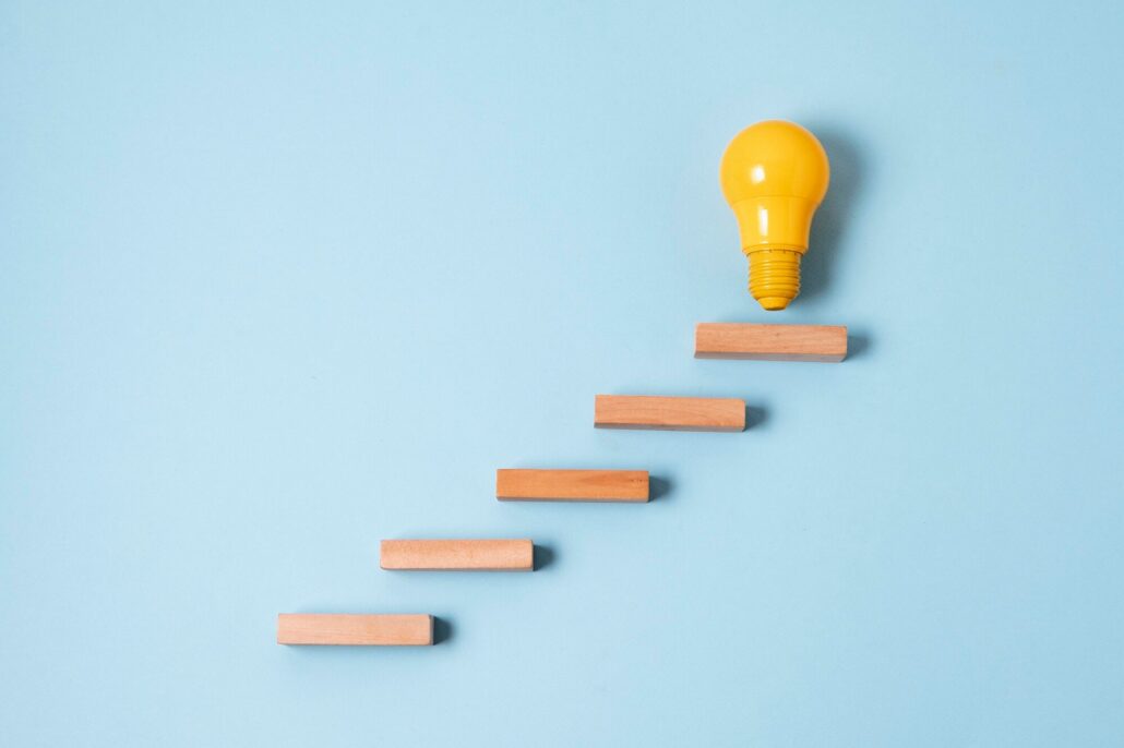 Photo of steps leading to a big idea.