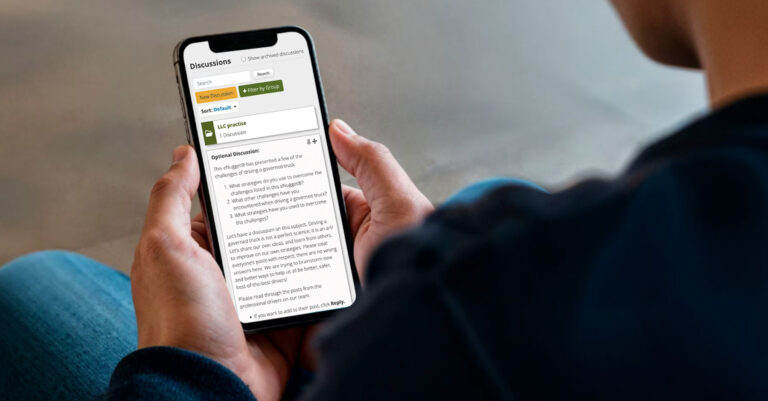 Luma Discussion Board on mobile phone screen